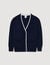 Cardigan long bicolore