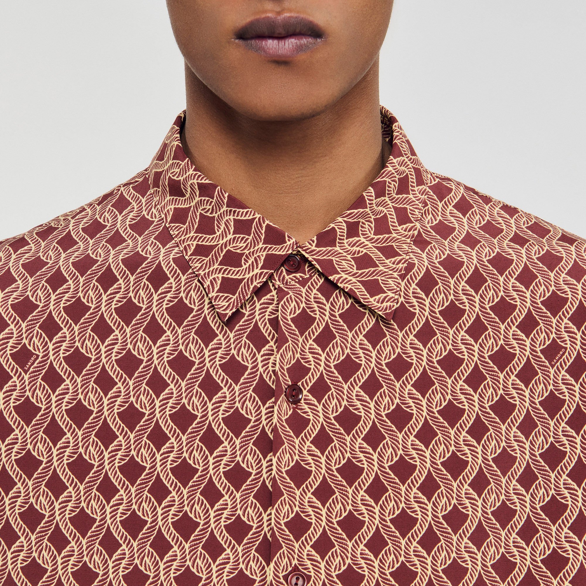 Chemise à imprimé corde