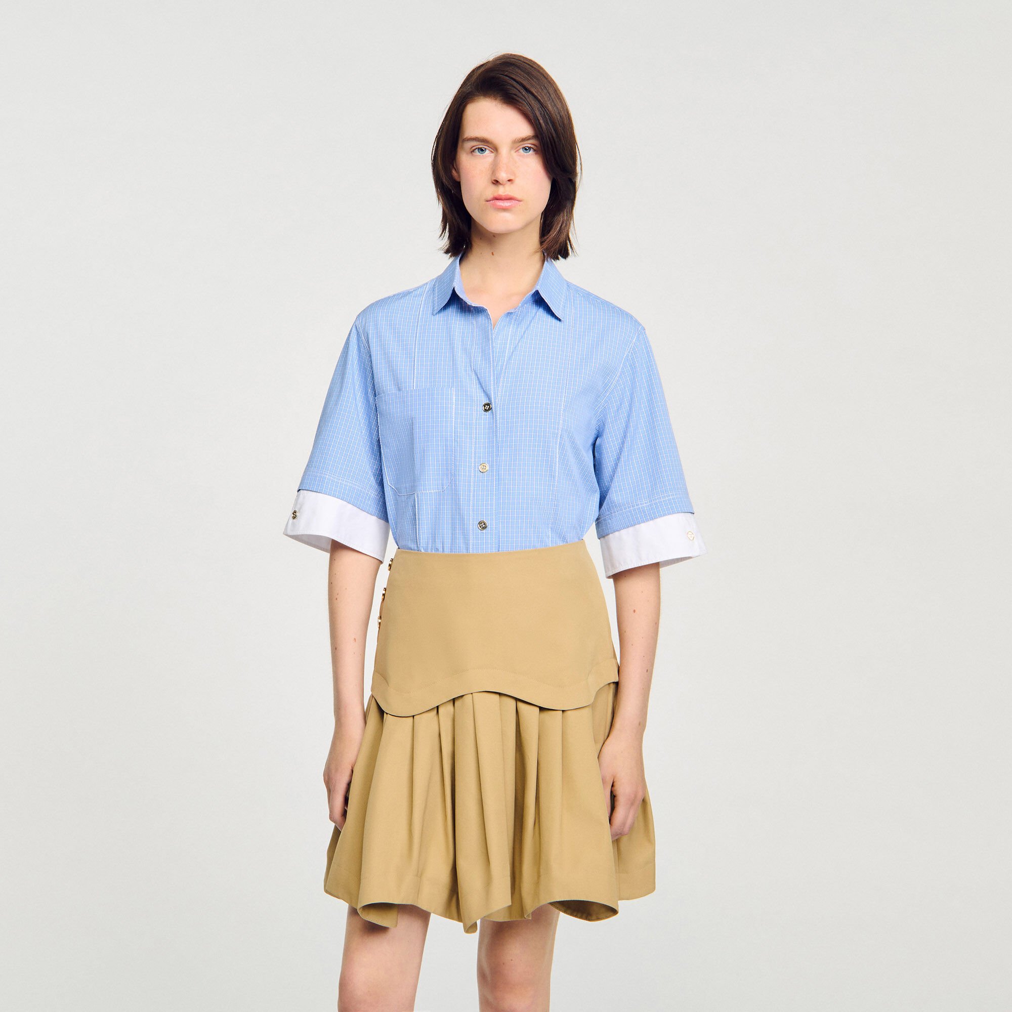 Chemise à carreaux oversize