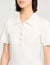 Robe courte en maille col polo