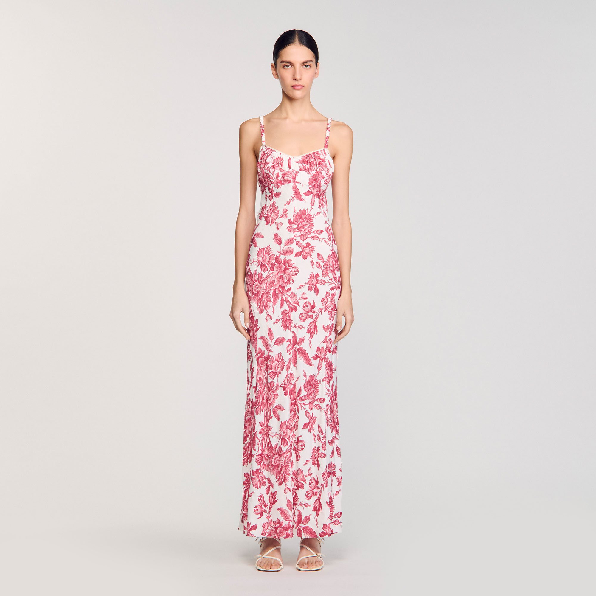 Robe longue à imprimé fleuri