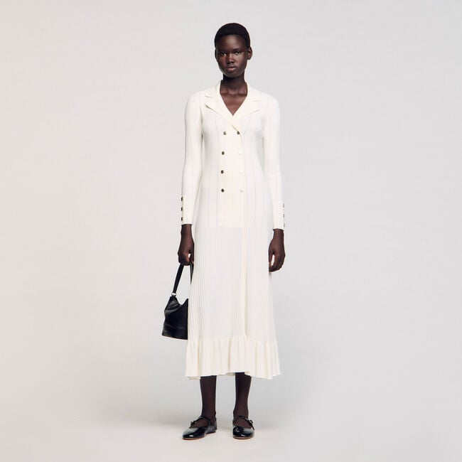 Robe longue en maille