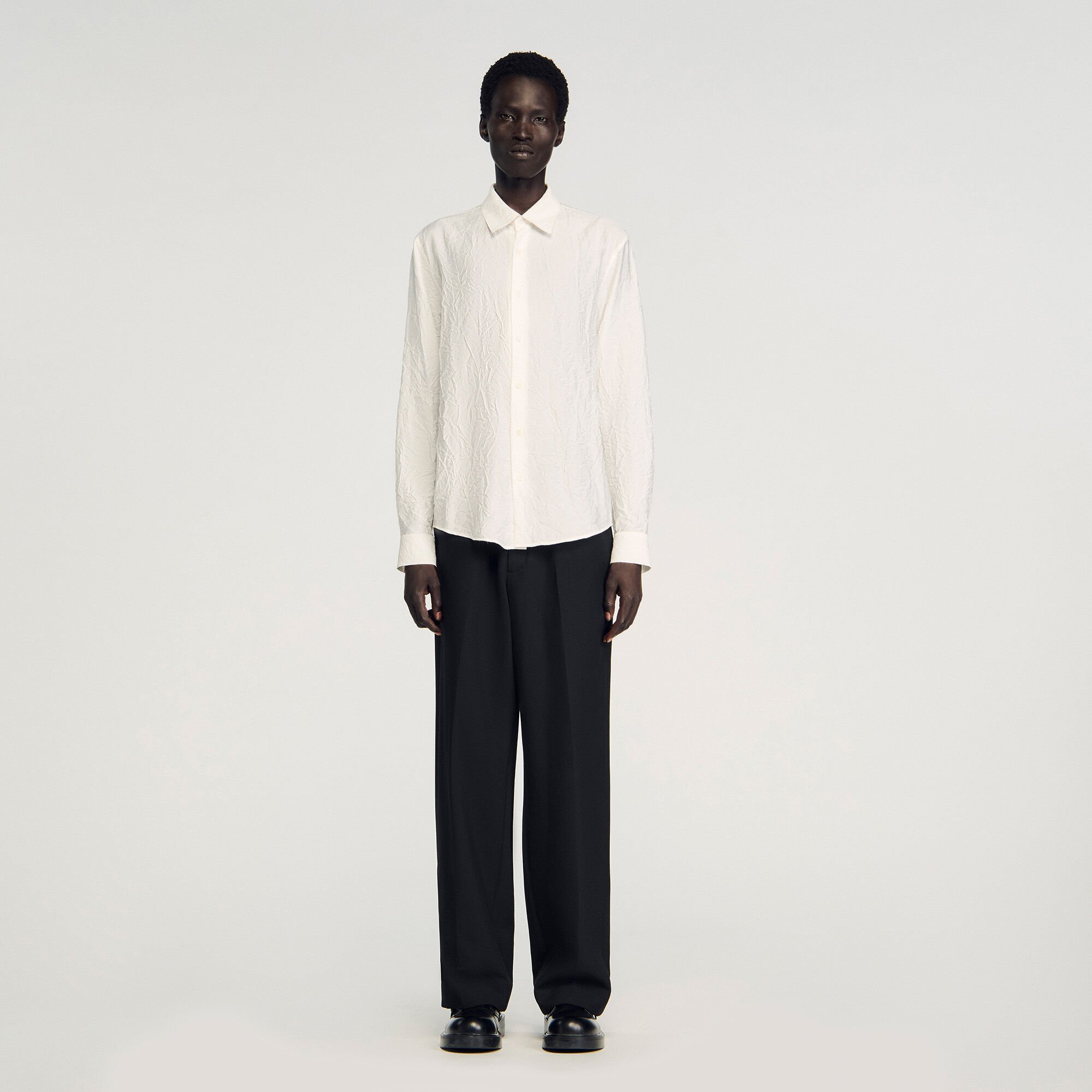 Chemise effet froissé