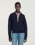 Pull polo zipp&eacute; &agrave; col en su&egrave;de - Femme | Sandro Paris