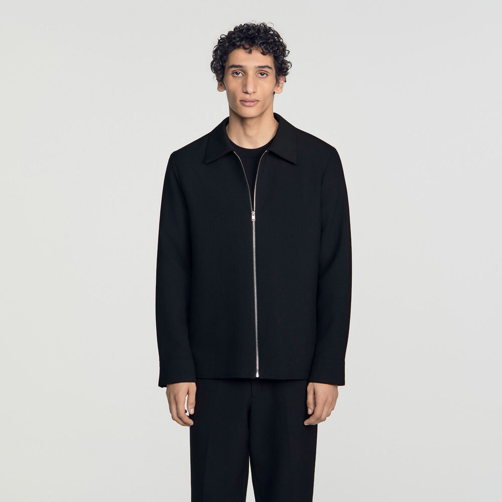 Sandro Chemise zippée – Noir – vue 4