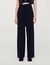 Pantalon large &agrave; bande lat&eacute;rale satin&eacute;e - Femme | Sandro Paris