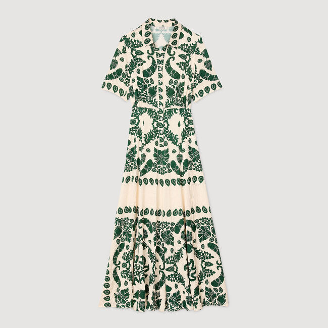 Robe longue à imprimé fleuri 