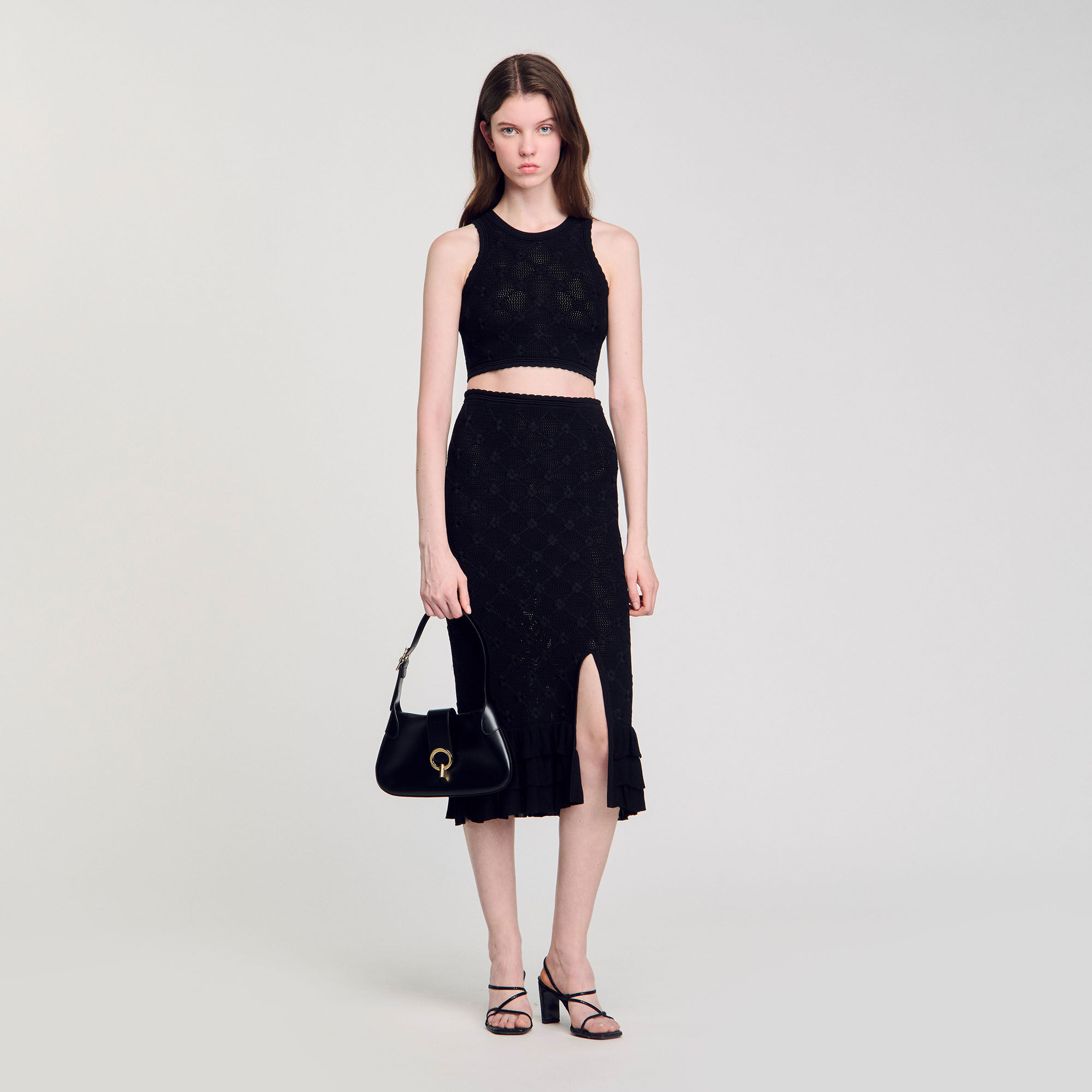 Top en maille fantaisie