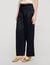 Pantalon large satin&eacute;