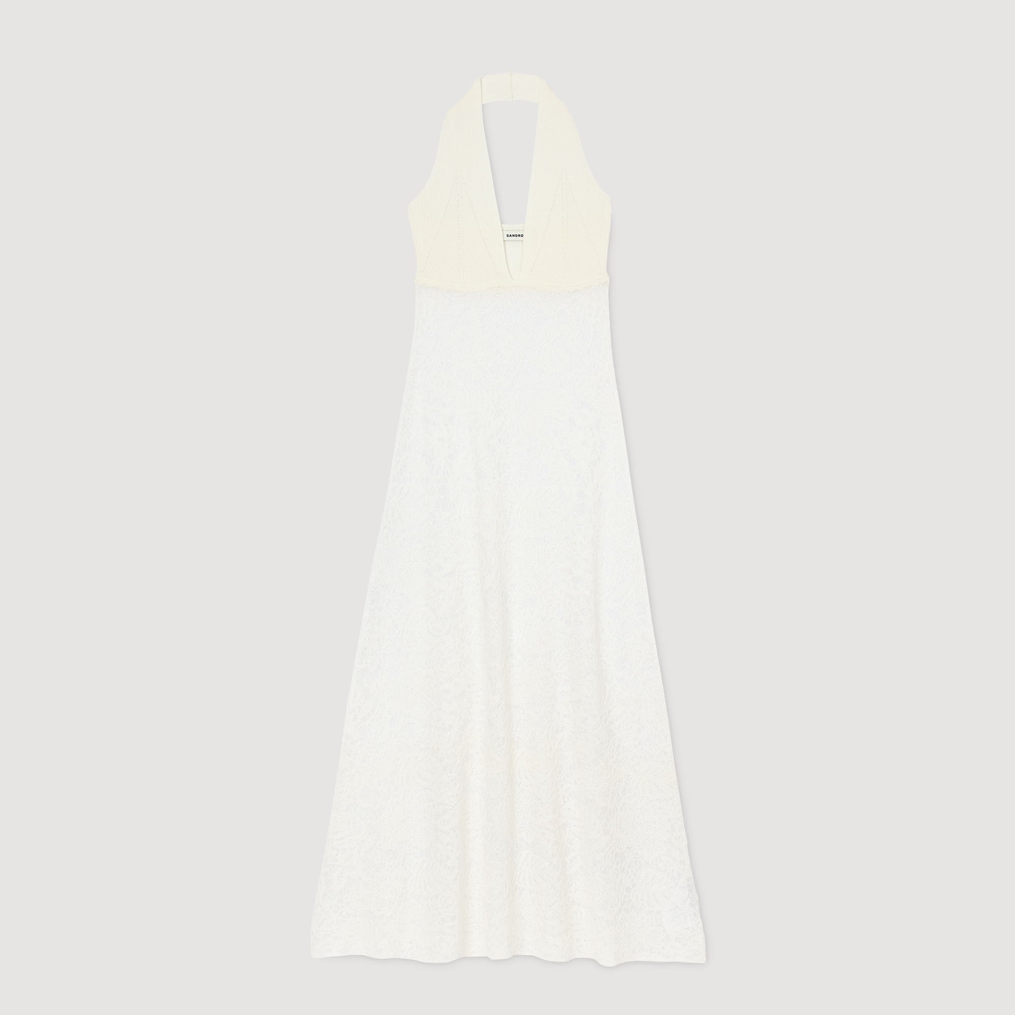 Robe longue en maille