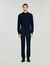 Pantalon élastiqué en laine