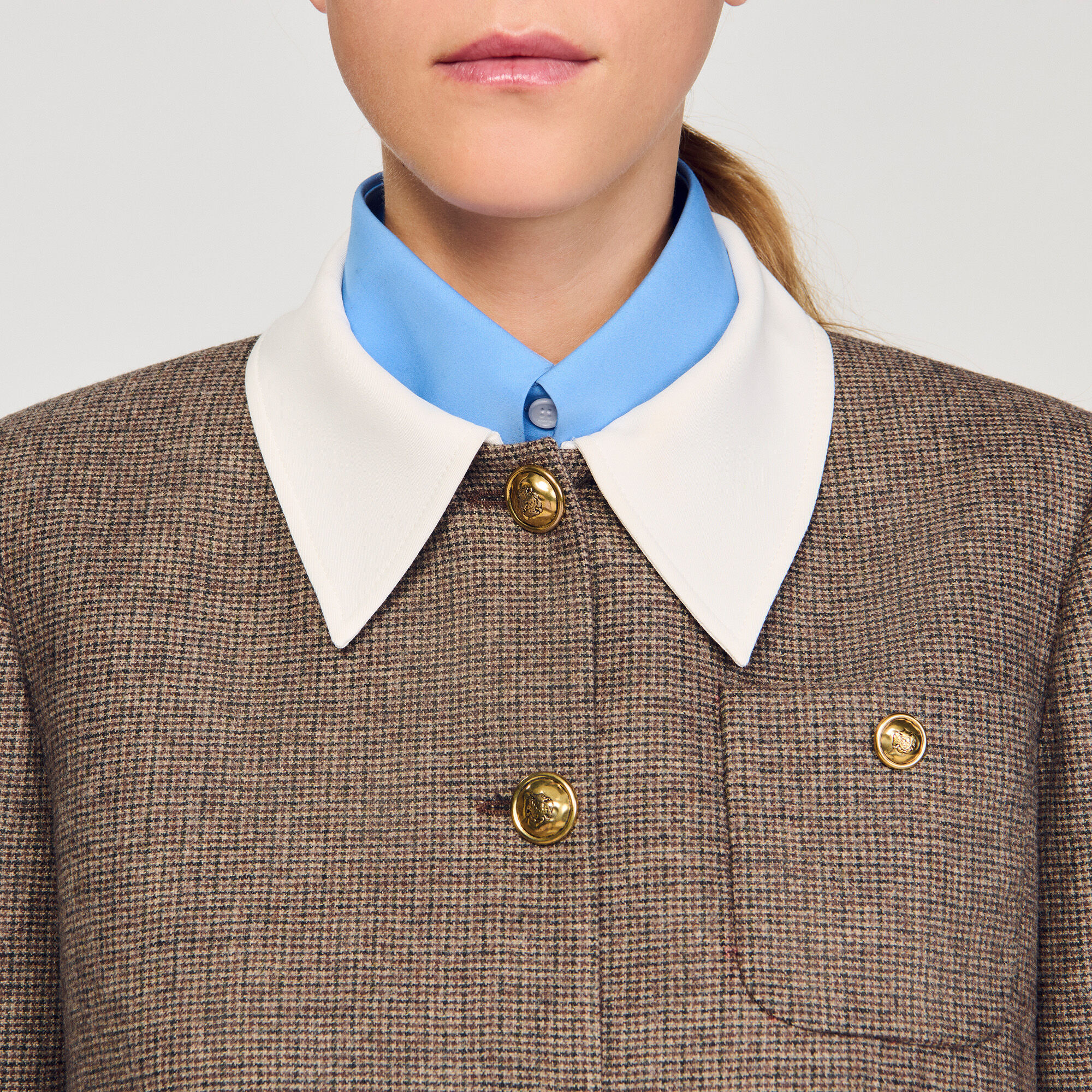 Veste de tailleur pied-de-coq 