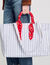 Sac cabas en toile à rayures