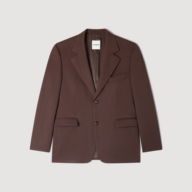 Veste oversize en laine