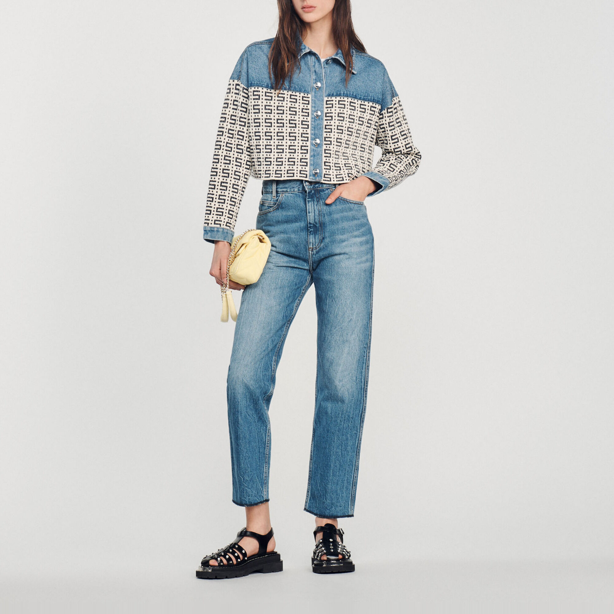 Cardicoat court en denim