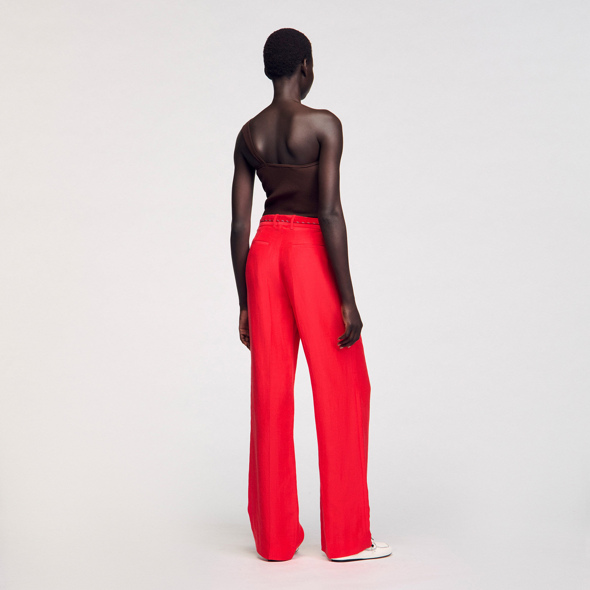 Pantalon à ceinture cordon