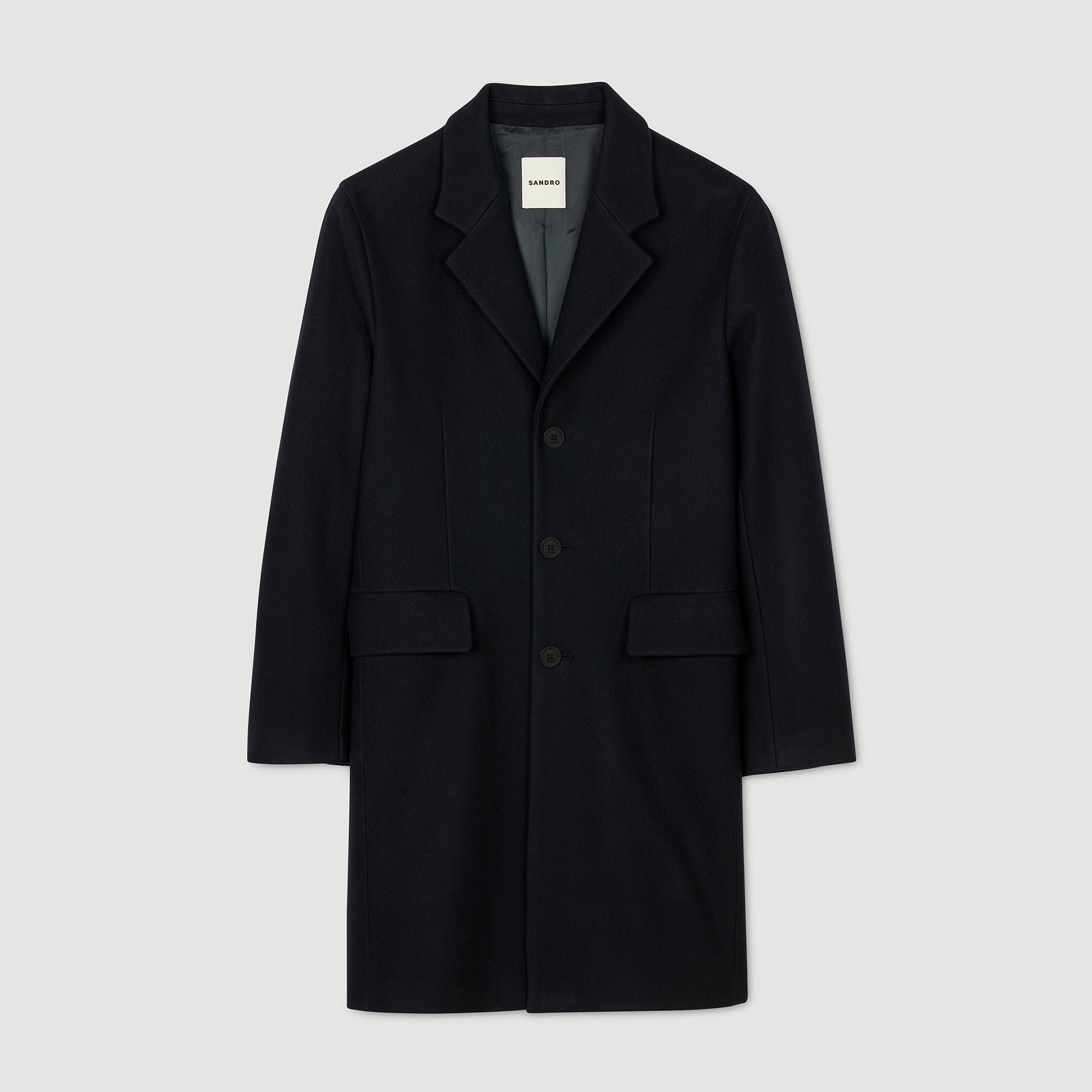 Manteau en laine et cachemire