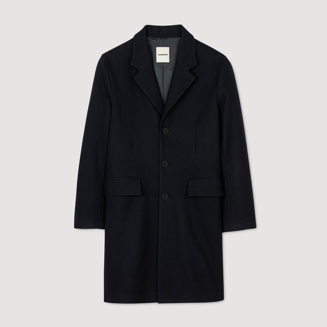 Manteau en laine et cachemire