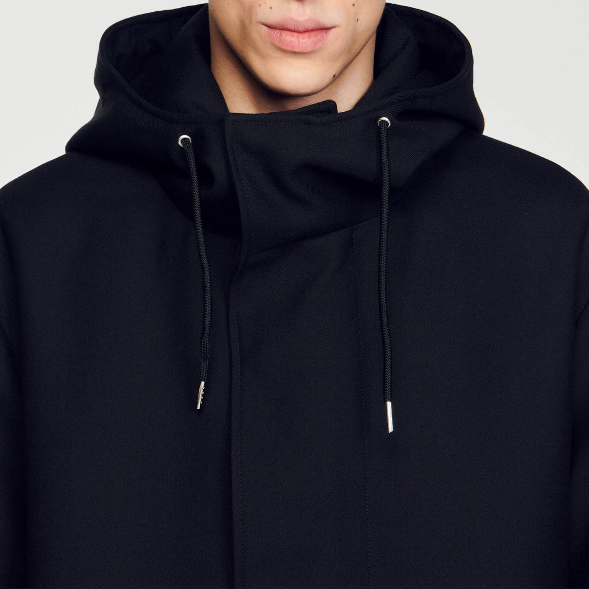 Parka oversize en tissu technique