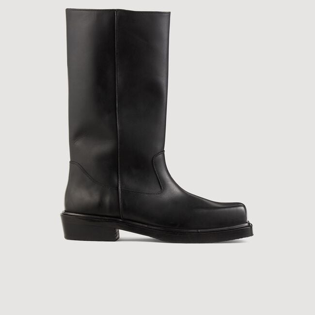 Bottes hautes en cuir