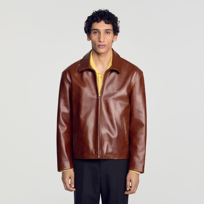 Blouson en cuir - Homme | Sandro Paris