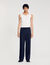 Pantalon large élastiqué