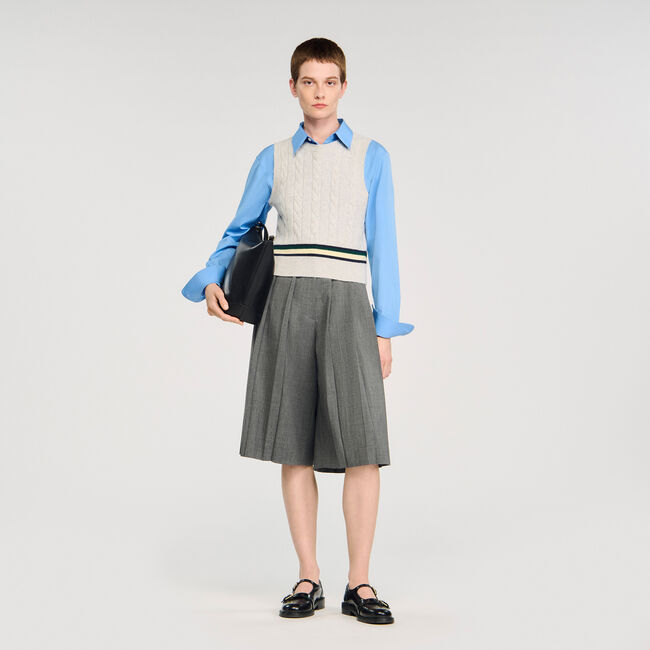 Pull court sans manches