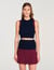 Top en maille bicolore