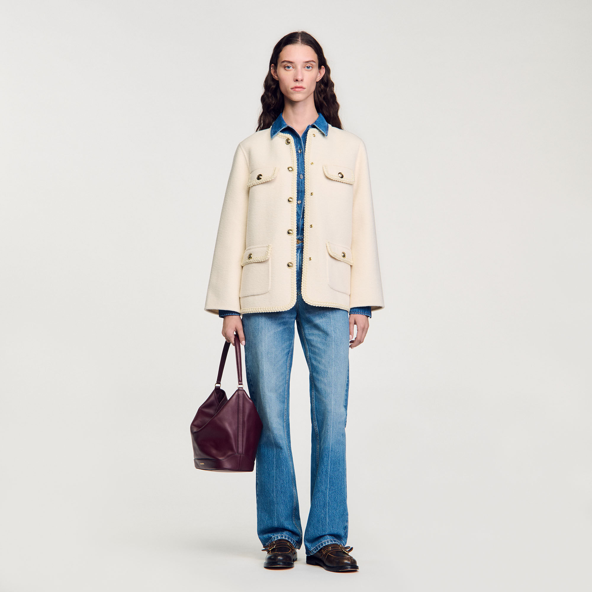 Manteau beige sandro shop