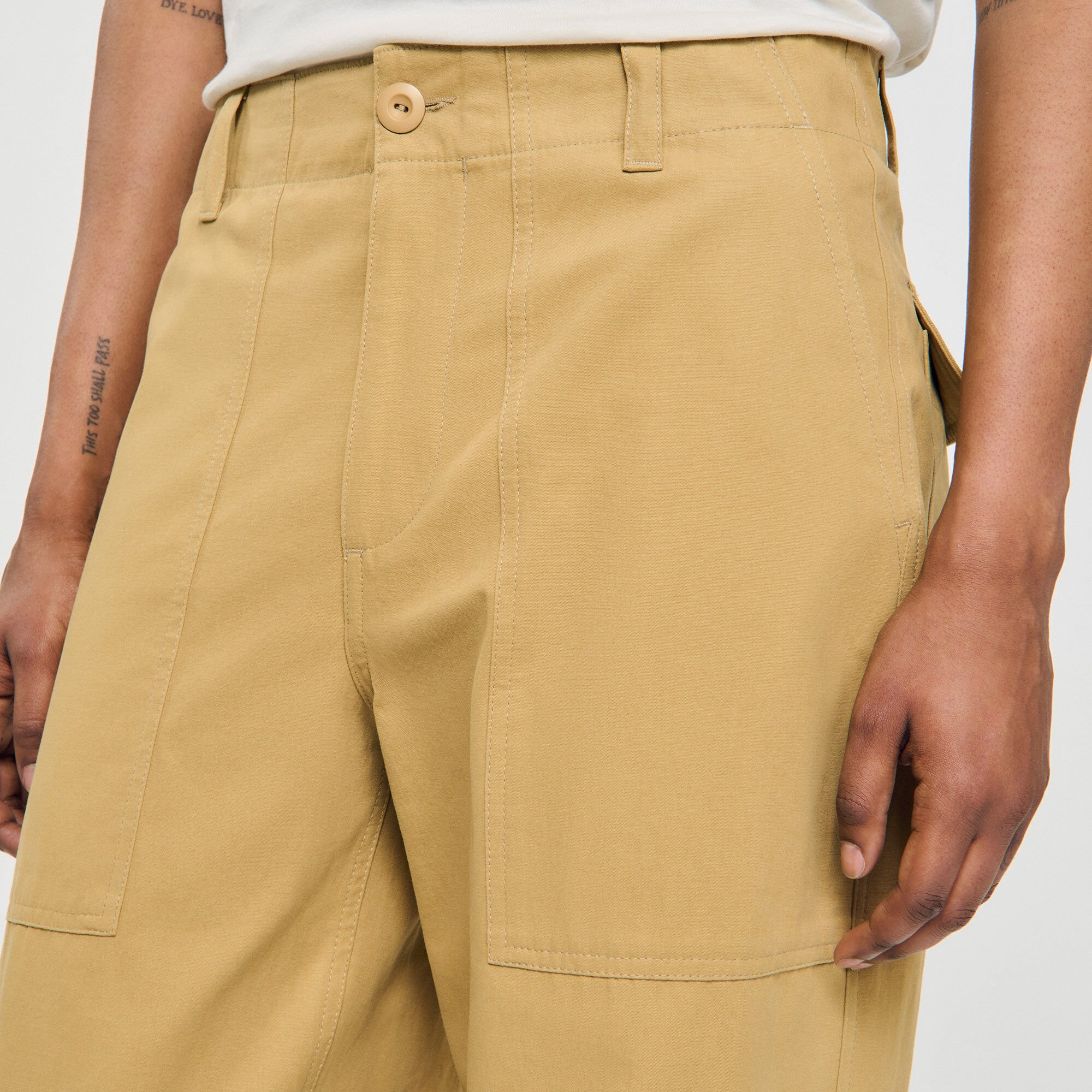 Pantalon large en coton