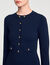 Robe courte en maille boutonnée