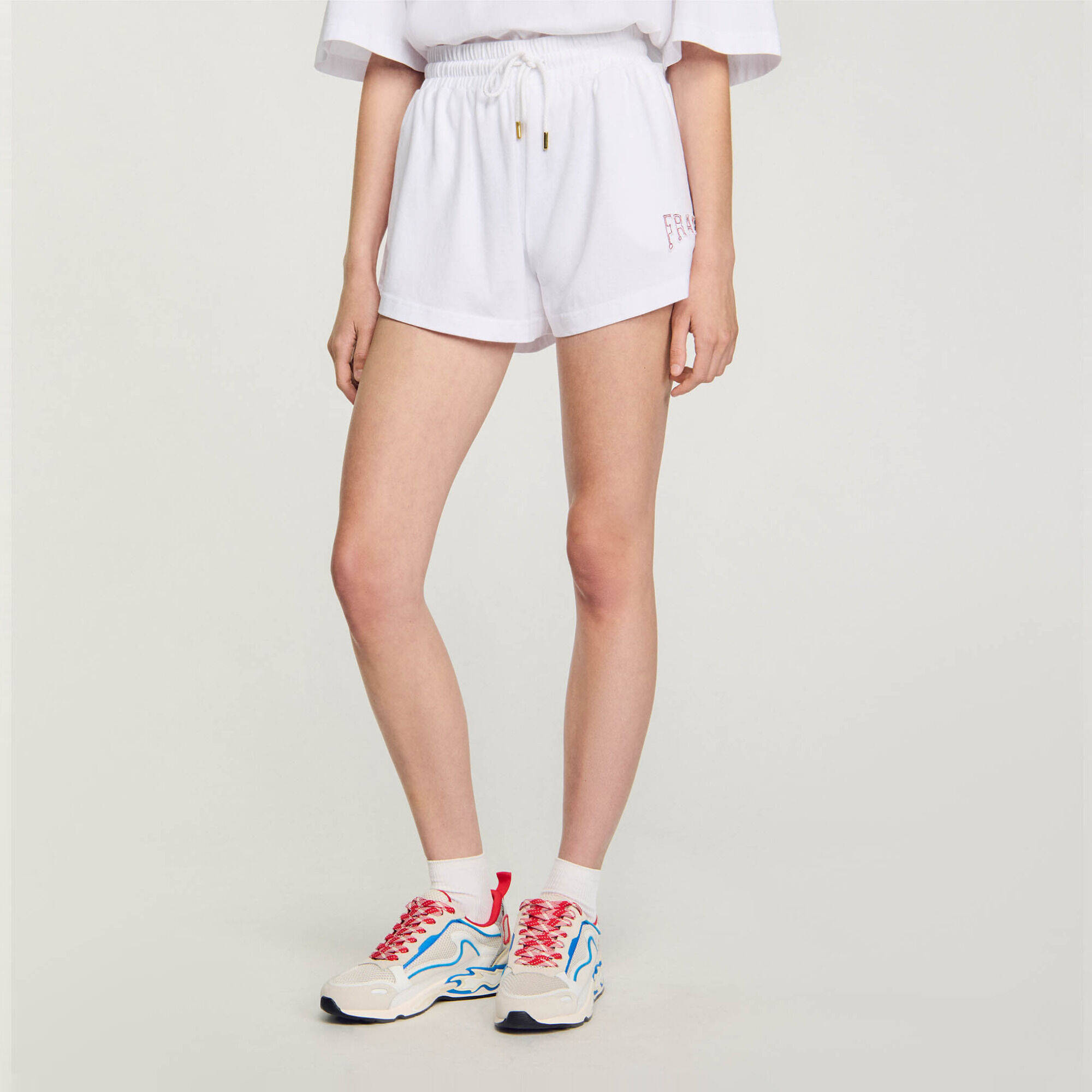 Short boxer imprim&eacute; France - Femme | Sandro Paris