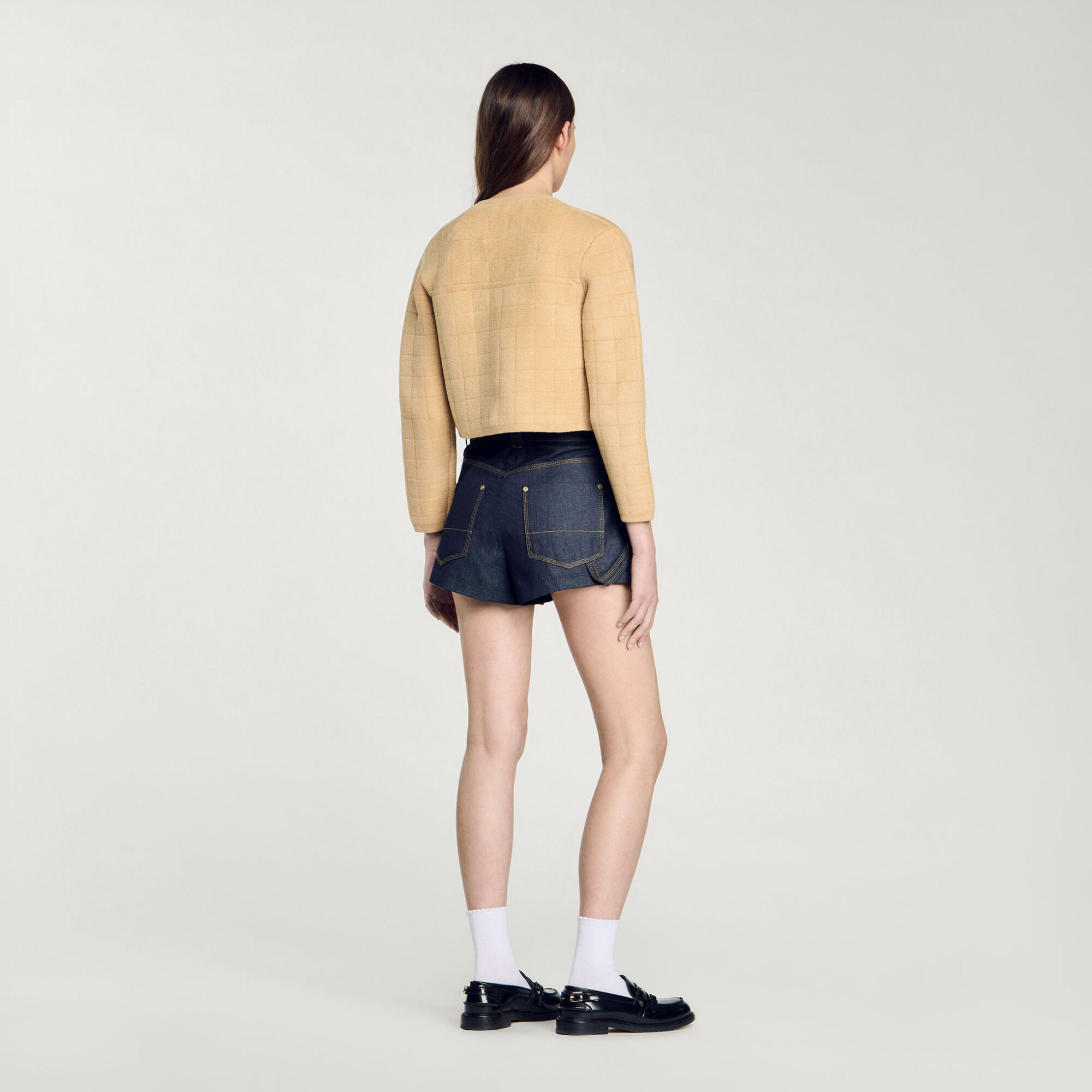 Veste courte en maille - Femme | Sandro Paris