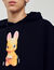 Sweat à capuche imprimé lapin