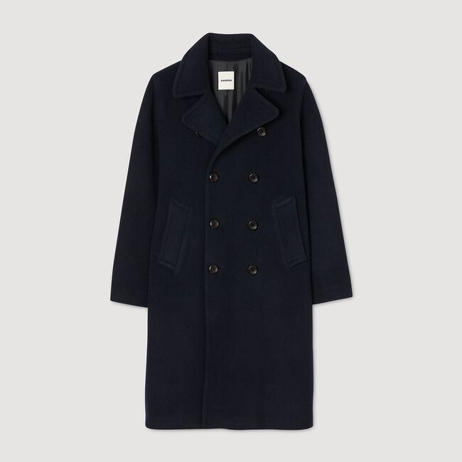 Manteau en laine croisé