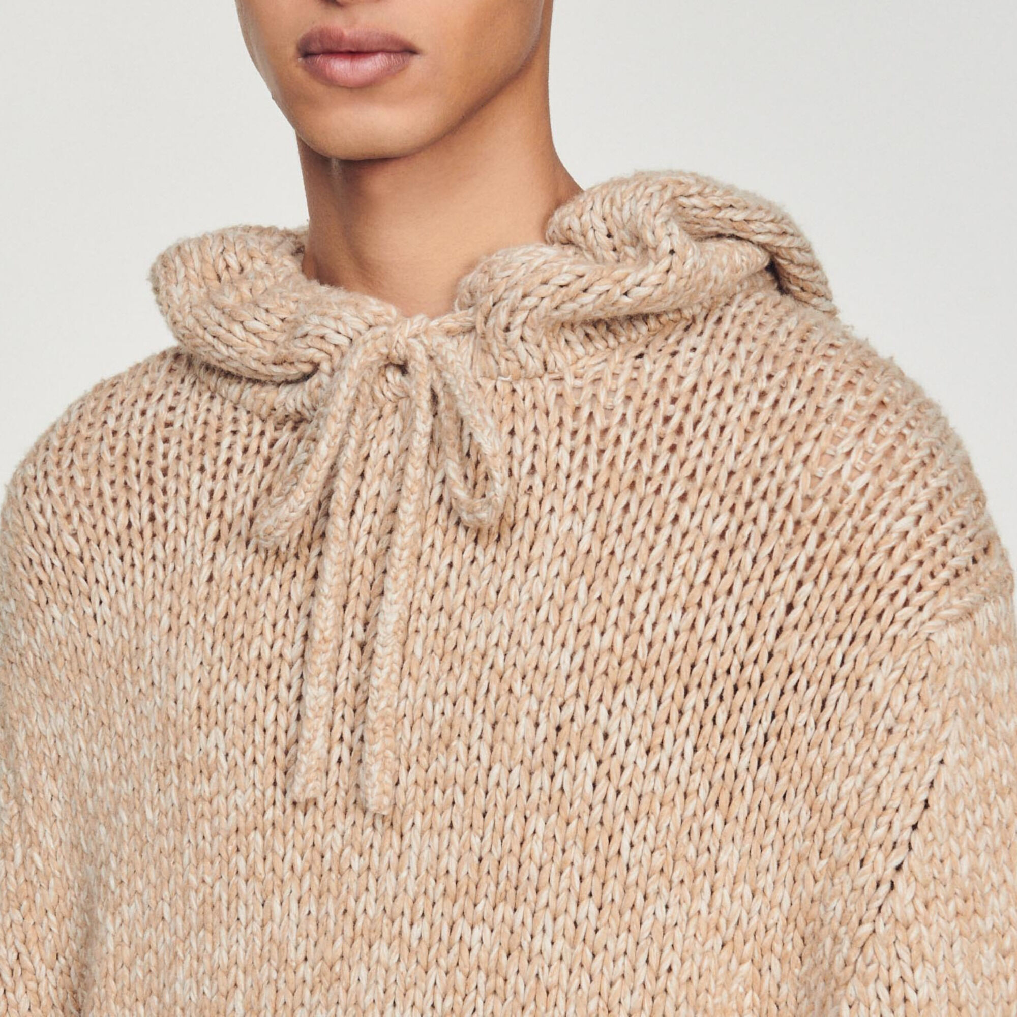 Hoodie oversize en maille