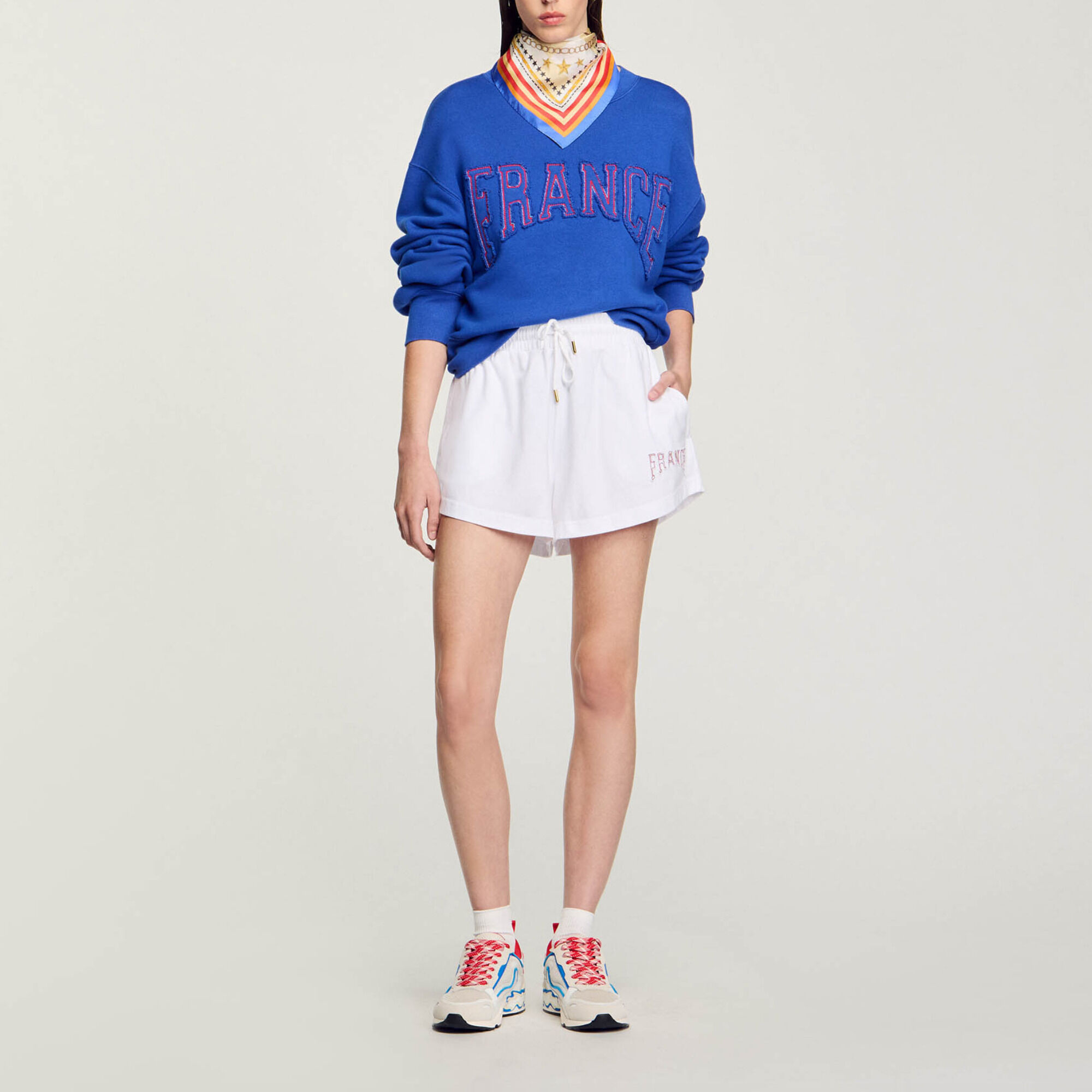 Sweatshirt brod&eacute; France - Femme | Sandro Paris