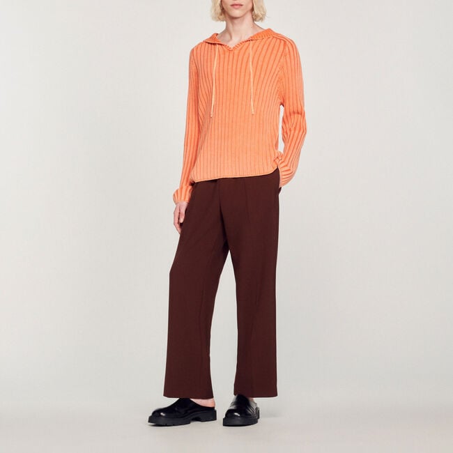 Hoodie en maille délavée
