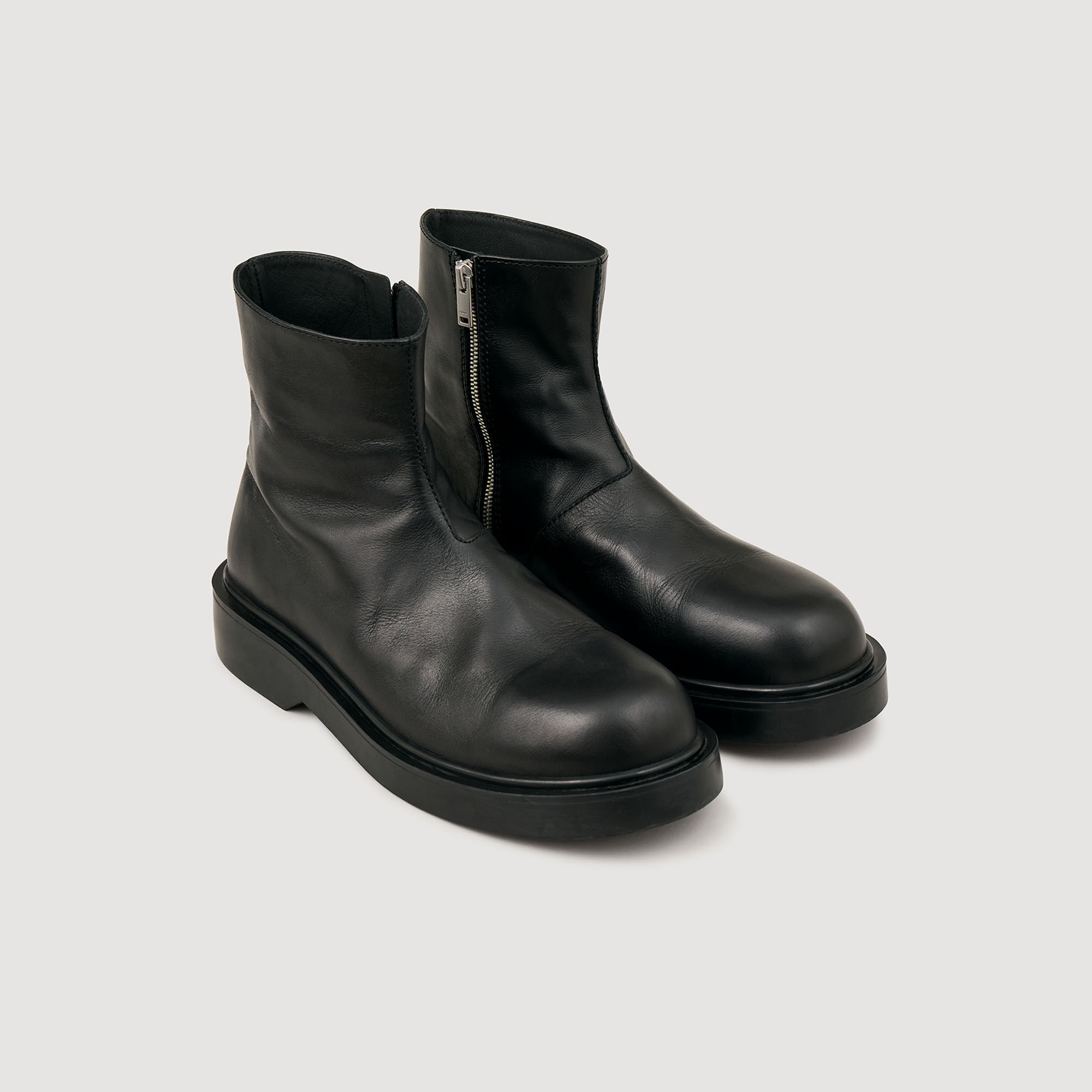 Bottines en cuir