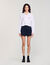 Chemise courte en popeline