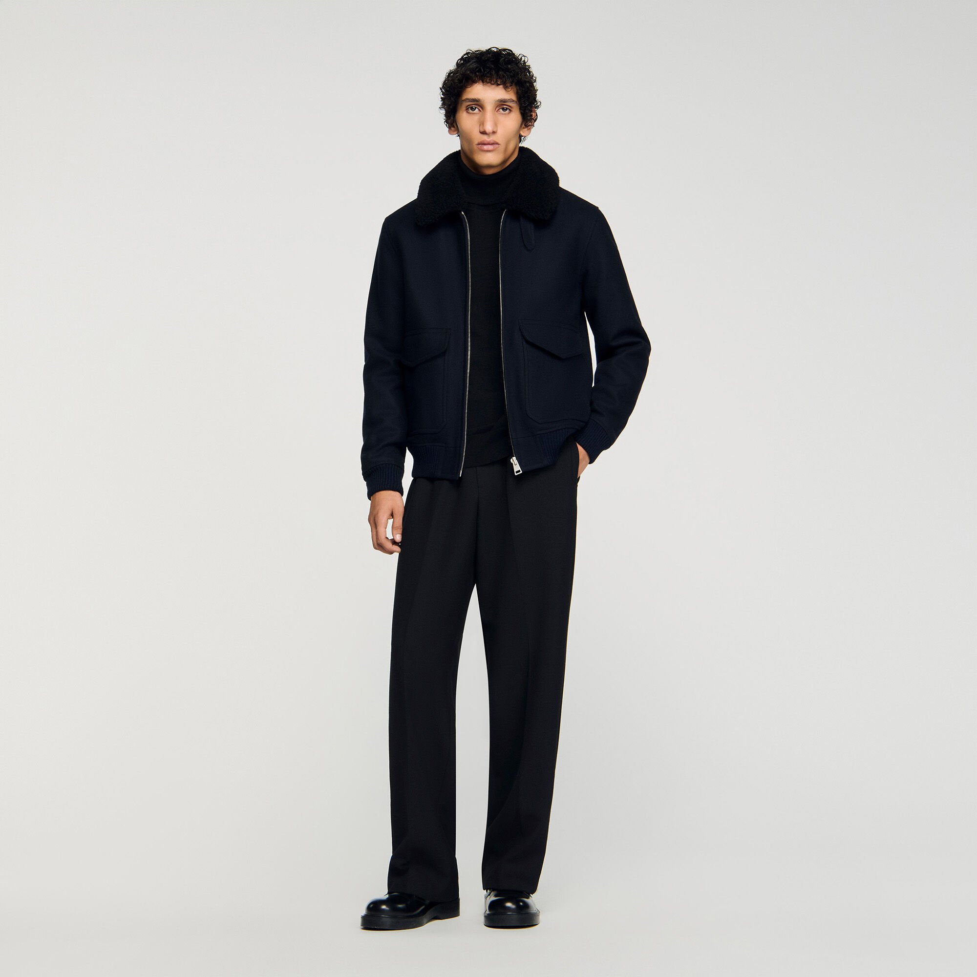 Blouson aviateur zippé