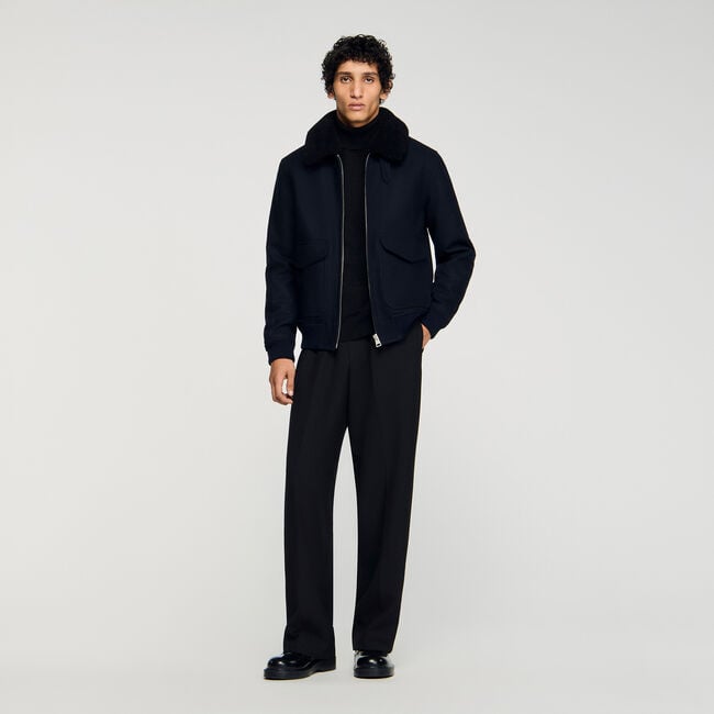 Blouson aviateur zippé