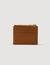 Porte-cartes zippé en cuir grainé