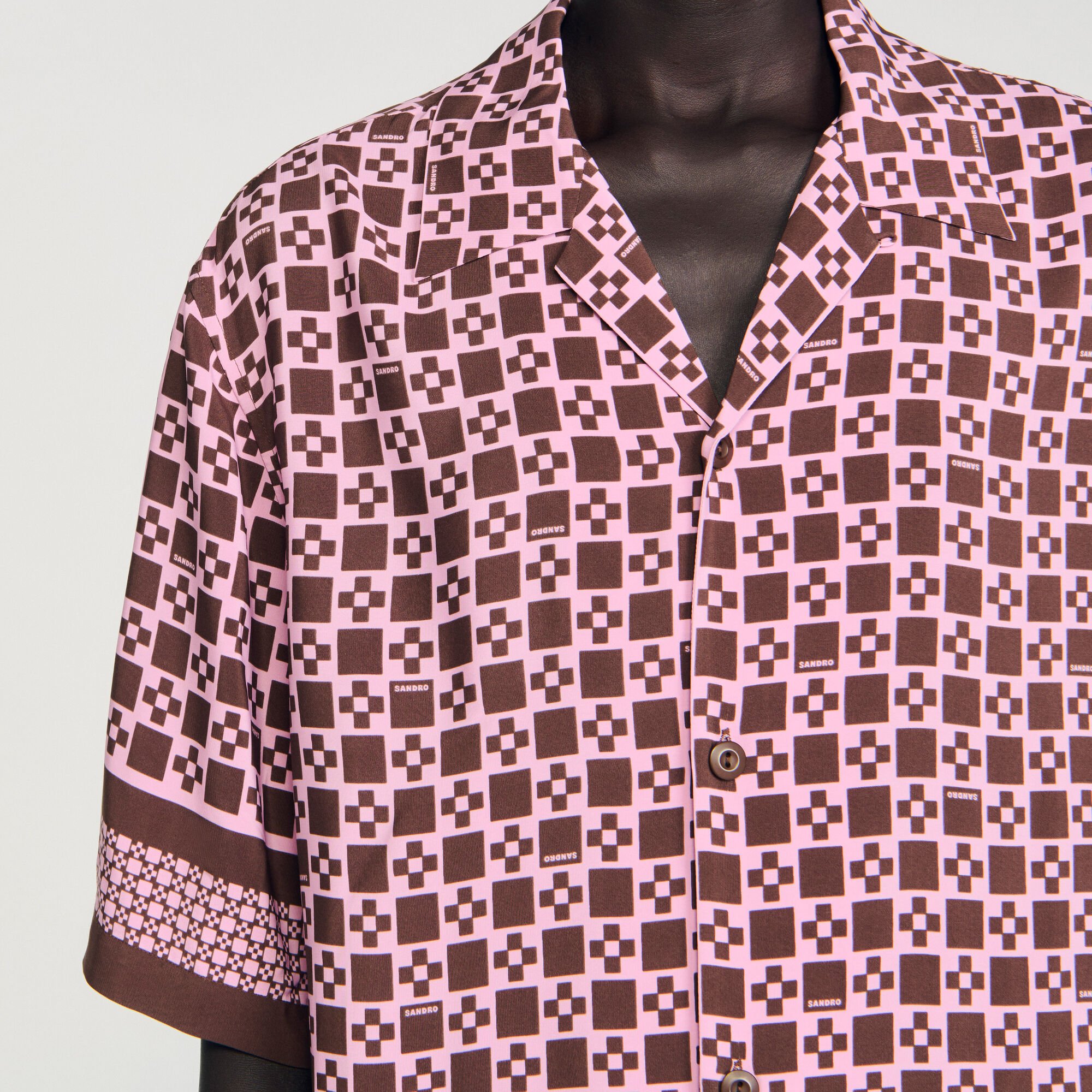 Chemise fluide à imprimé Square Cross