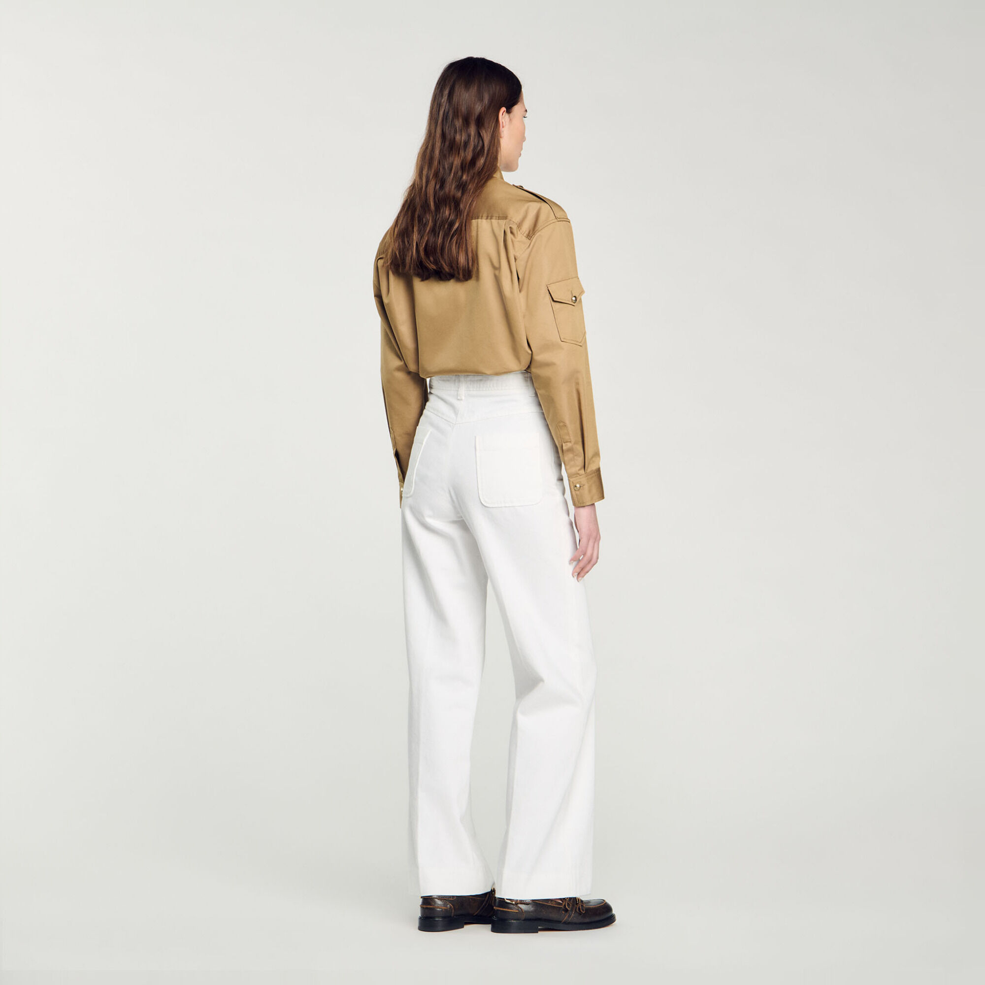 Jean large en toile - Femme | Sandro Paris