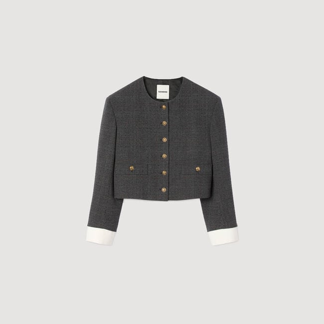 Veste de tailleur strassée