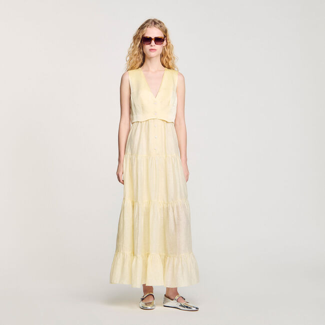 Robe longue en lin 