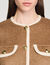Veste double face boutonnée