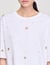 T-shirt court perlé