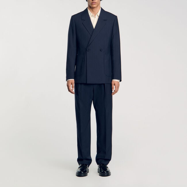 Veste de costume croisée